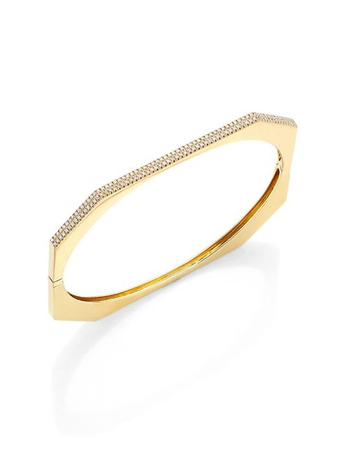 Ron Hami - Diamond & 18K Yellow Gold Bangle Bracelet