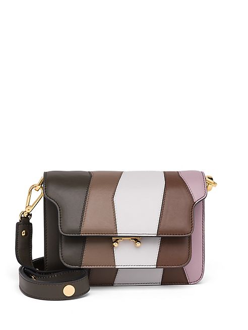 Marni - Trunk Multicolor Leather Shoulder Bag