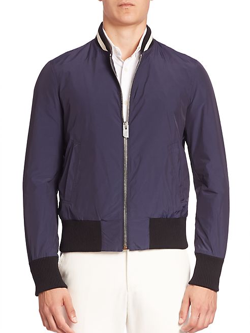 Bally - Nylon Varsity Bomber Jacket