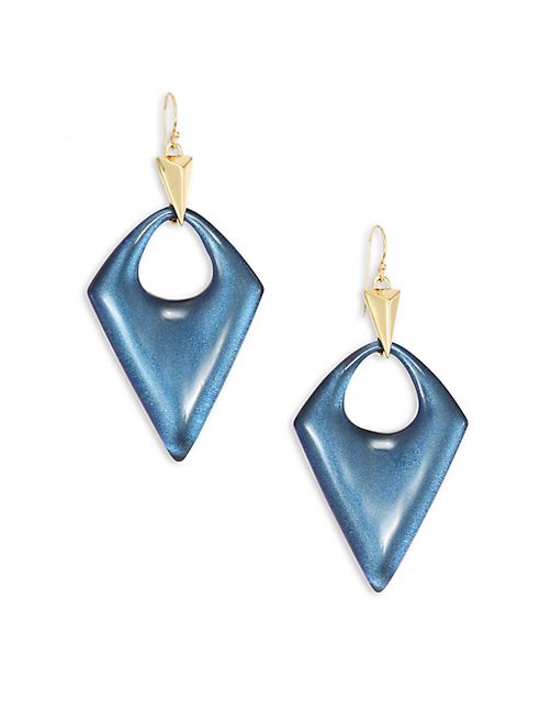 Alexis Bittar - Pointed Pyramid Lucite Drop Earrings