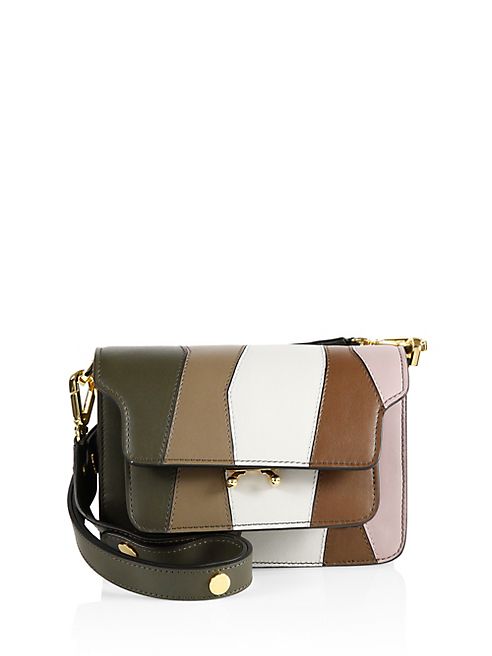 Marni - Small Trunk Multicolor Leather Shoulder Bag