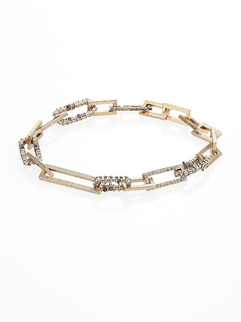 Alexis Bittar - Crystal-Encrusted Soft Link Bracelet