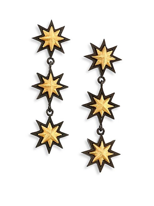 Stephanie Kantis - Triple Sunburst Drop Earrings