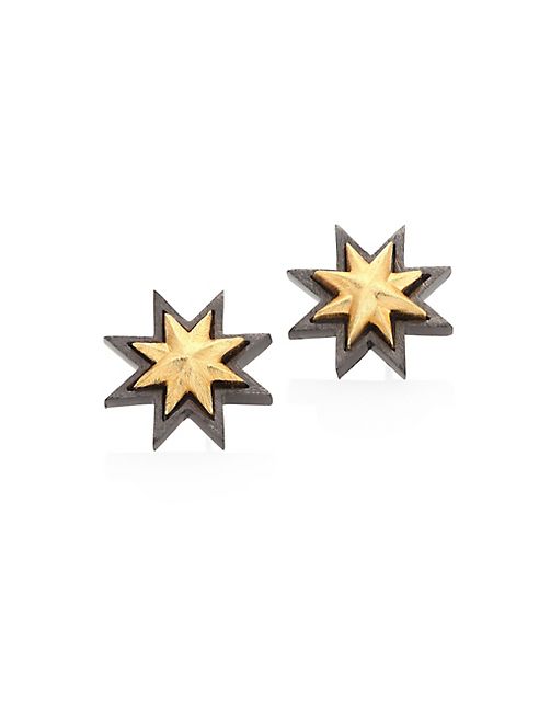 Stephanie Kantis - Two-Tone Geometric Drop Earrings