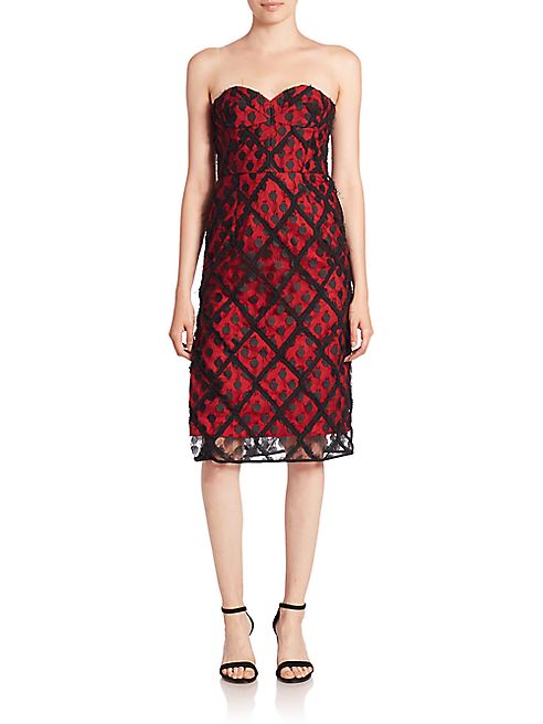 MILLY - Alex Embroidered Lace Dress