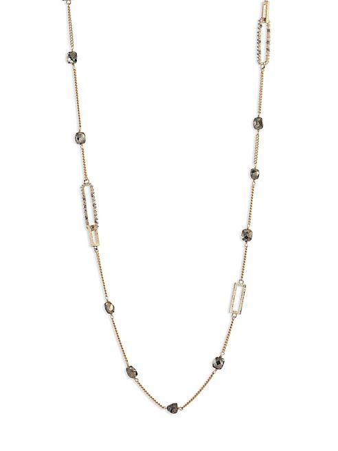 Alexis Bittar - Crystal-Encrusted Mixed Stone Station Necklace