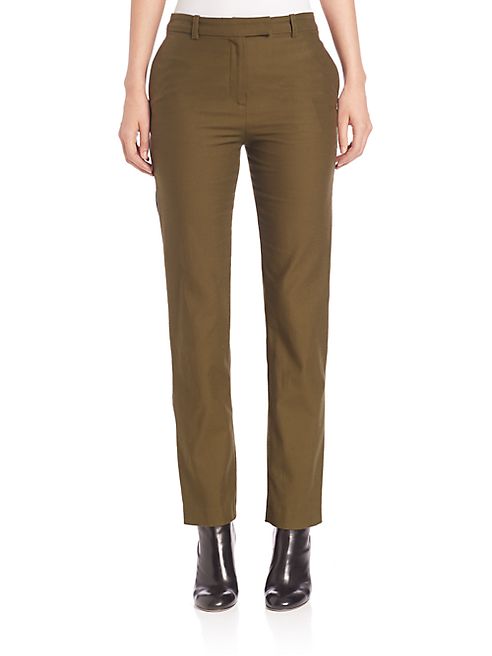 Public School - Zipper Teeth Accented Virgin Wool Pants