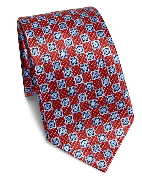 Ermenegildo Zegna - Diamond Printed Silk Tie