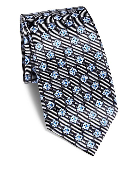 Ermenegildo Zegna - Diamond Patterned Silk Tie