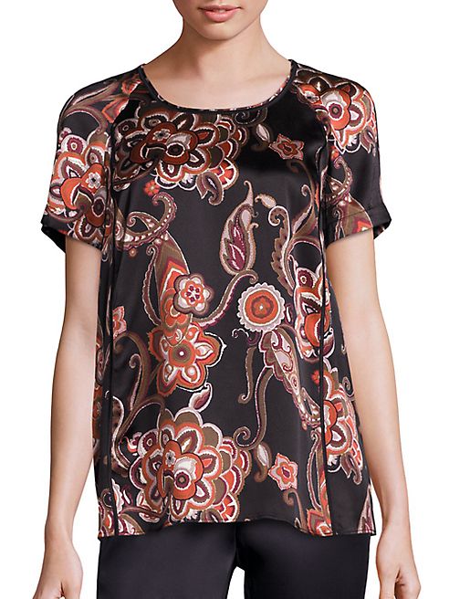 Lafayette 148 New York - Silk Paisley-Print Kate Blouse