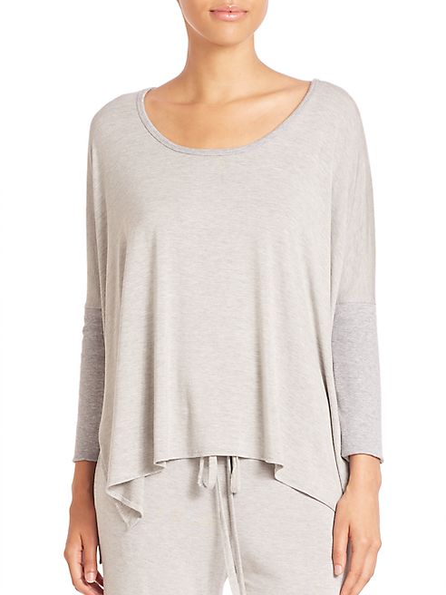 SKIN - Heathered Drop Shoulder Top