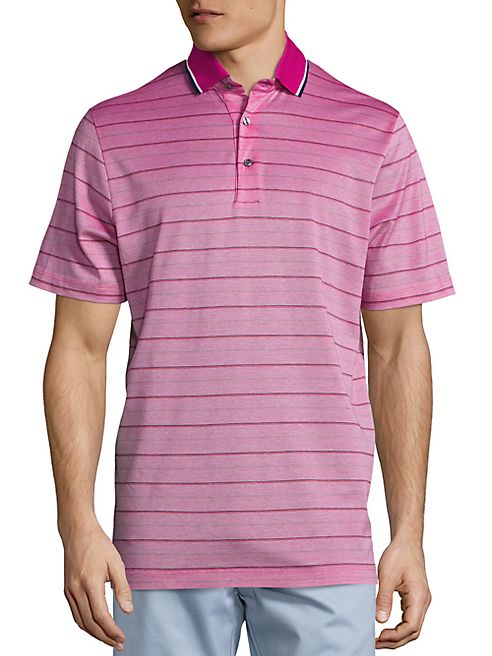 Saks Fifth Avenue Collection - Skinny Stripe Pique Polo