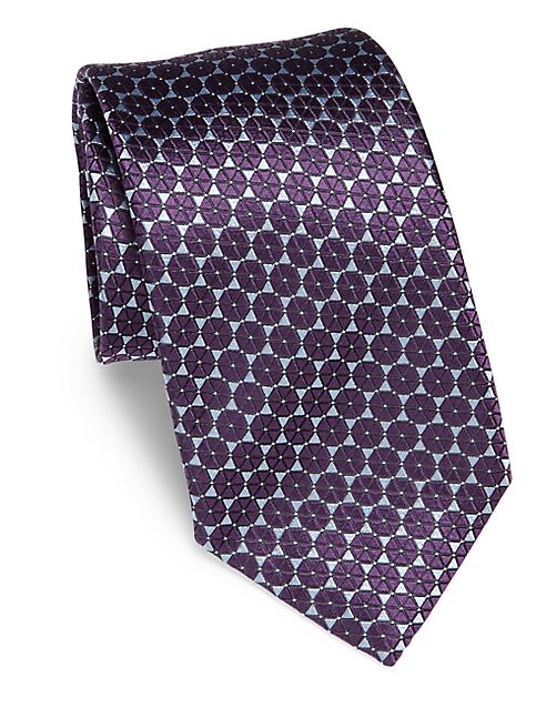 Ermenegildo Zegna - Diamond Printed Silk Tie