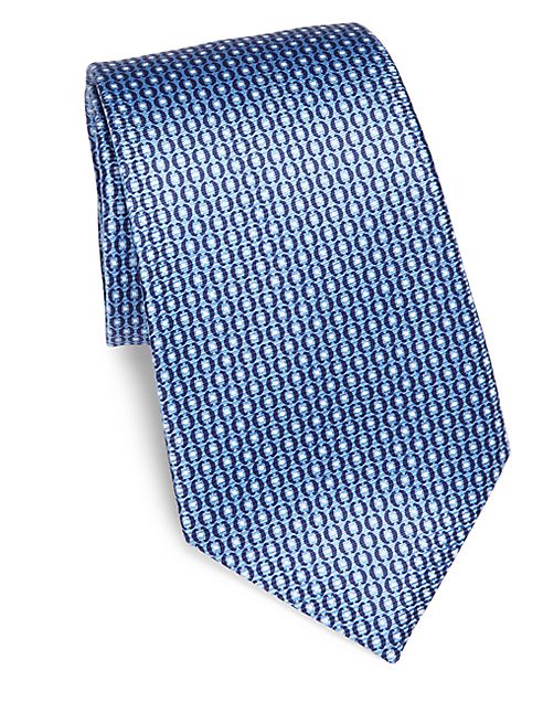 Ermenegildo Zegna - Geometric Printed Silk Tie