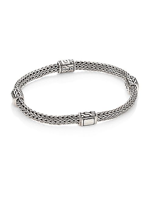 John Hardy - Classic Chain Extra Small Hammered Four Station Bracelet