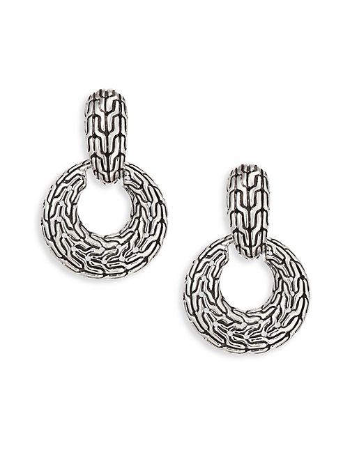 John Hardy - Classic Chain Silver Drop Earrings