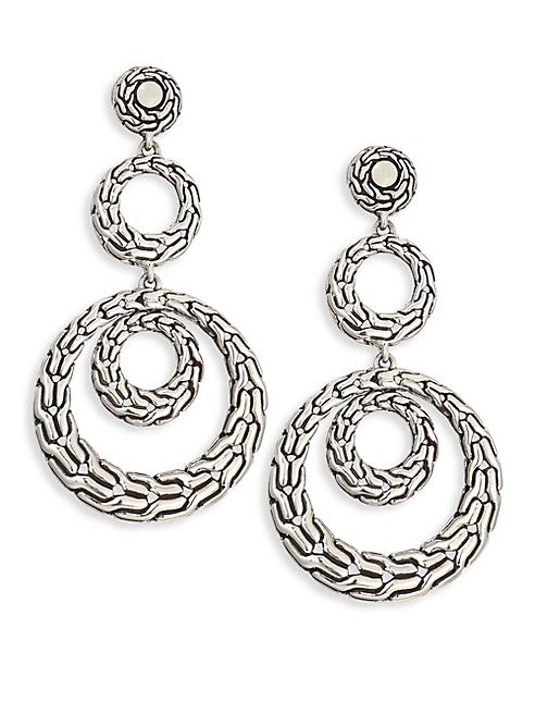 John Hardy - Classic Chain Sterling Silver Long Drop Earrings