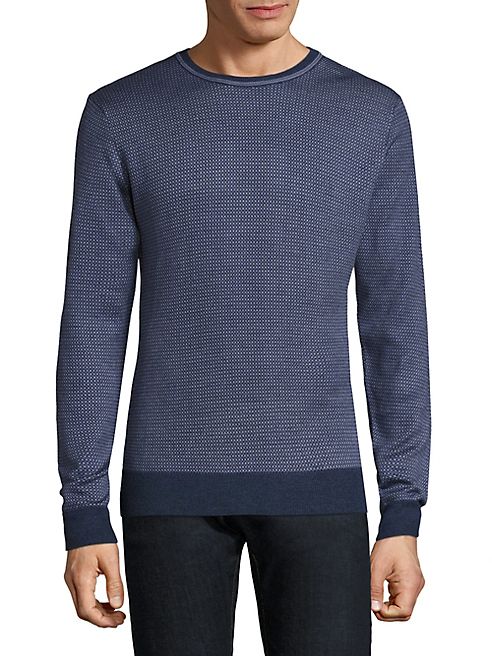 Saks Fifth Avenue Collection - Jacquard Wool & Silk Sweater