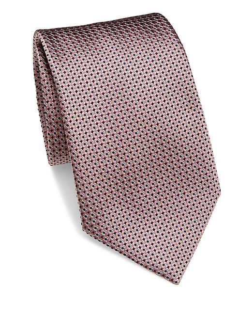 Ermenegildo Zegna - Hexagonal Patterned Silk Tie