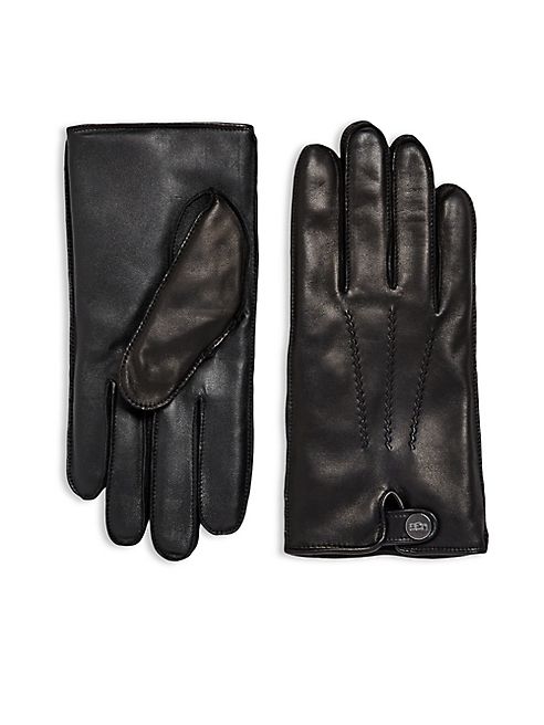 UGG - Leather & Faux Fur Gloves