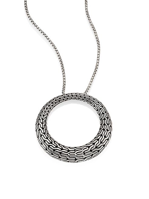 John Hardy - Classic Chain Sterling Silver Graduated Pendant Necklace