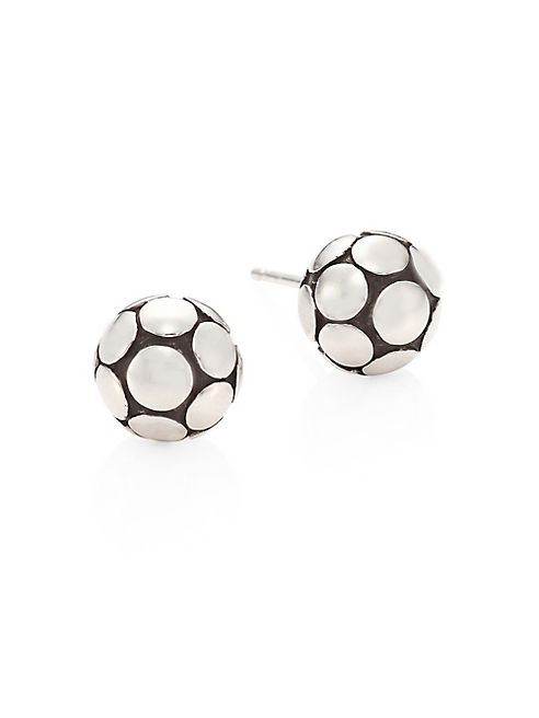 John Hardy - Dot Medium Silver Ball Stud Earrings