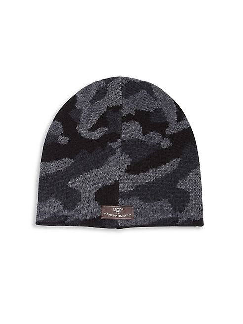 UGG - Wool Blend Patterned Beanie