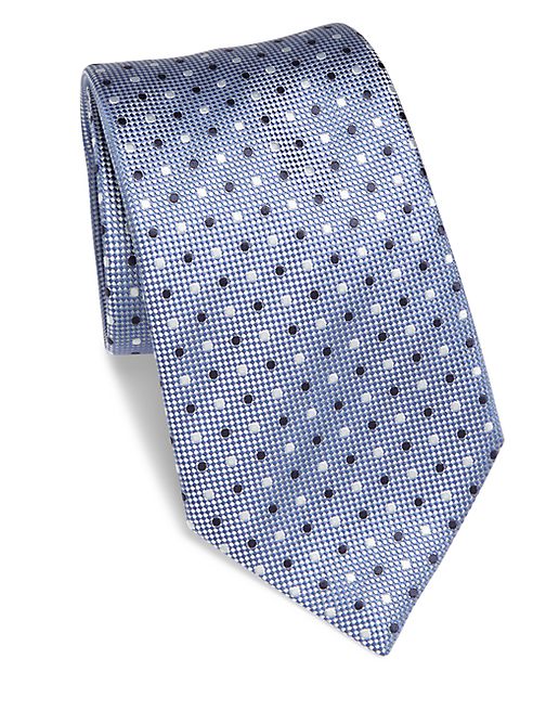 Ermenegildo Zegna - Dot Embroidered Silk Tie