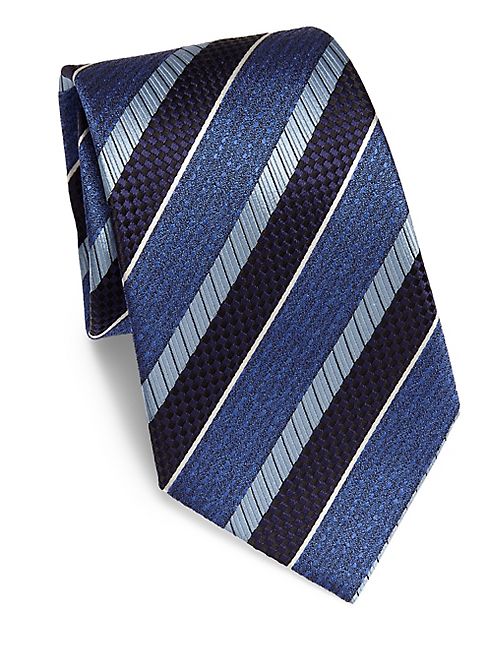 Ermenegildo Zegna - Multi Stripe Silk Tie