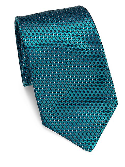 Ermenegildo Zegna - Train Geometric Silk Tie