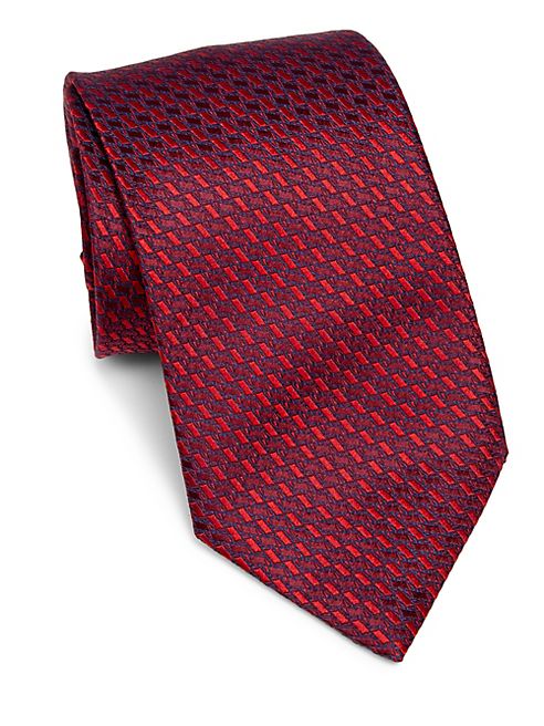 Ermenegildo Zegna - Medium Geometric Silk Tie