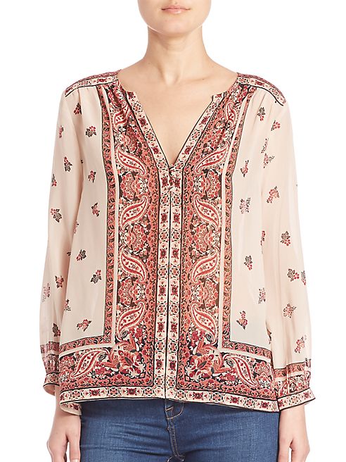 Joie - Haya Spiced Paisley Boder Blouse