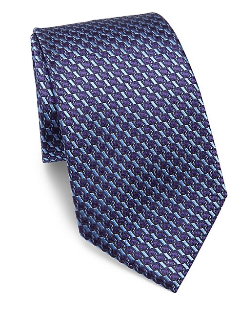 Ermenegildo Zegna - Geometric Woven Silk Tie