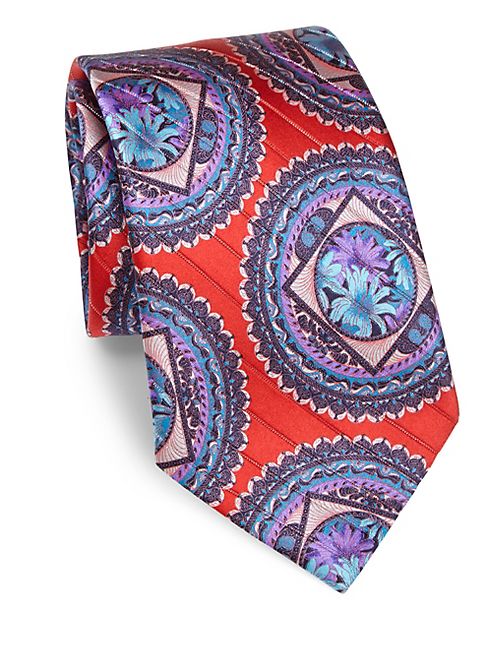 Ermenegildo Zegna - Oriental Woven Silk Tie