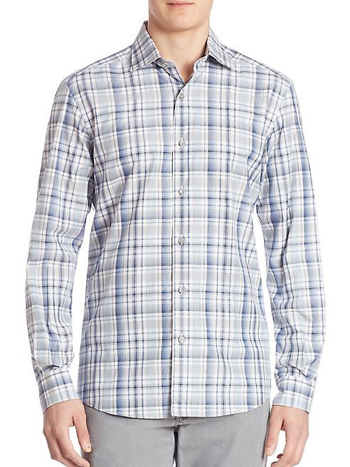 Ermenegildo Zegna - Plaid Button-Down Shirt