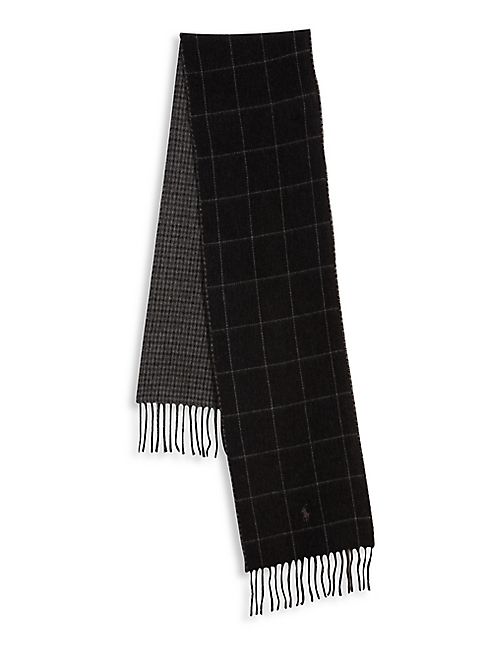 Polo Ralph Lauren - Reversible Wool Blend Fringe Scarf