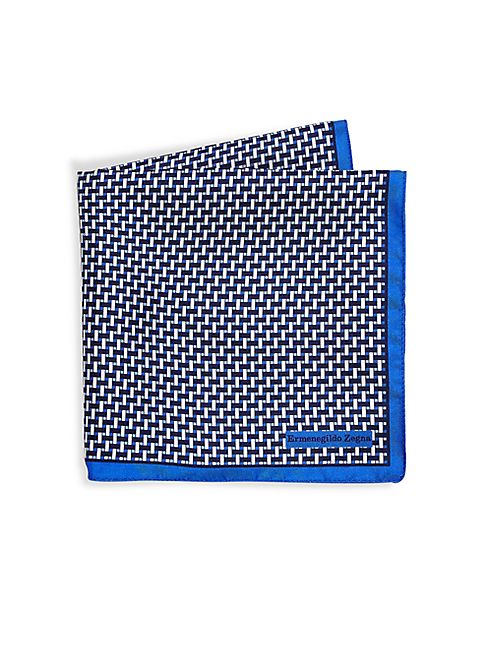 Ermenegildo Zegna - Printed Silk Pocket Square