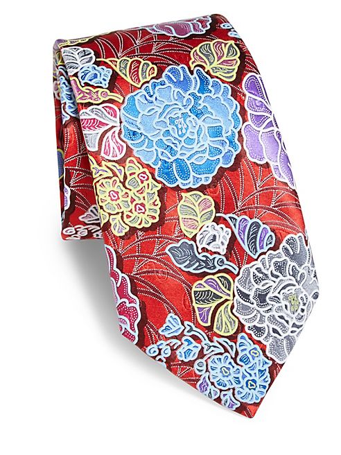 Ermenegildo Zegna - Large Flower Silk Tie