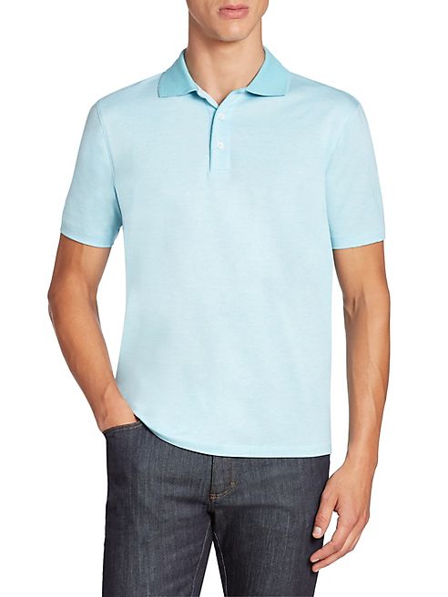 Ermenegildo Zegna - Short-Sleeve Cotton Polo