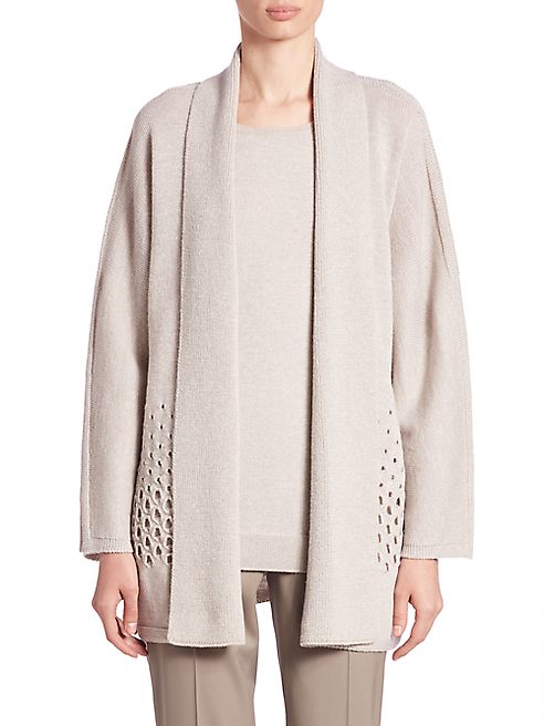 Lafayette 148 New York - Eyelet Detail Cardigan