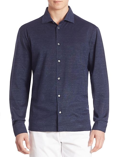 Ermenegildo Zegna - Cotton & Silk Blend Shirt