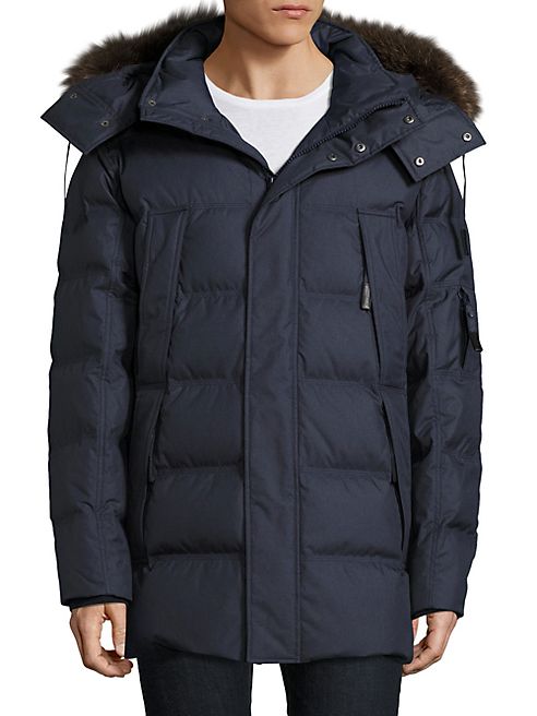 Andrew Marc - Fur Trim Hooded Jacket