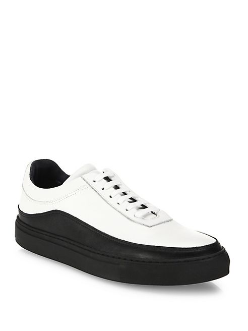 Public School - Two-Toned Leather Sneakers