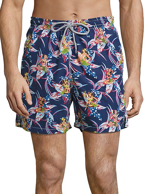 Saks Fifth Avenue Collection - Pineapple Printed Swim Trunks