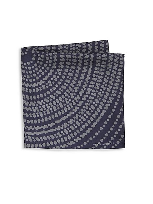 hook + ALBERT - Frankie Dotted Silk Pocket Square