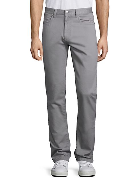 Saks Fifth Avenue Collection - Five-Pocket Style Solid Pants