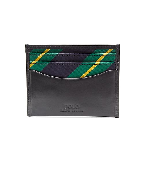 Polo Ralph Lauren - Slim Striped Leather Card Case