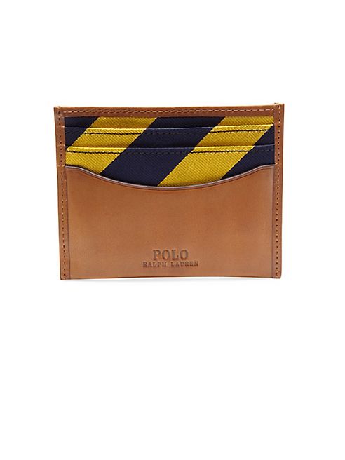 Polo Ralph Lauren - Slim Striped Leather Card Case