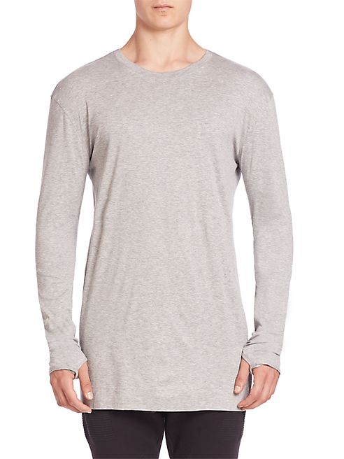 Helmut Lang - Brushed Jersey Long Sleeve Crewneck Tee