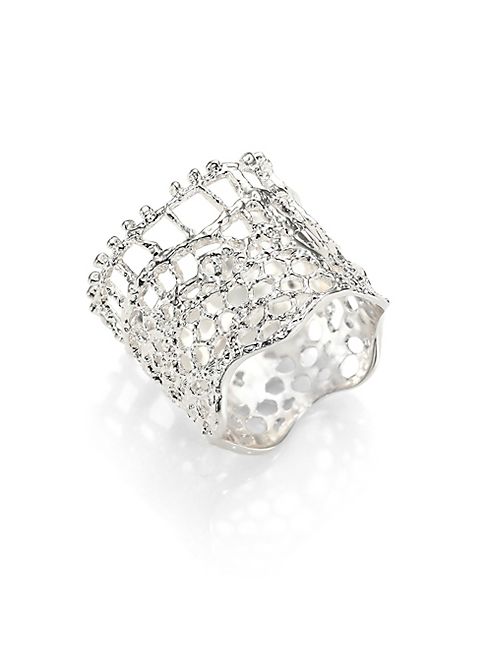 Aurélie Bidermann - Vintage Lace Ring/Silvertone